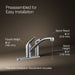 KOHLER K-30615 Jolt Single-handle kitchen sink faucet with side sprayer, polished chrome - view 3