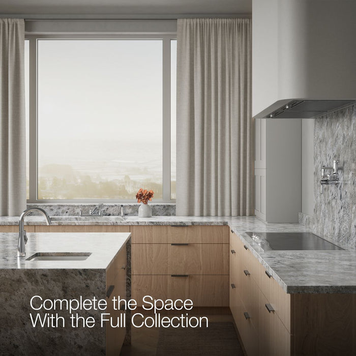 KOHLER K-30616 Jolt Two-handle kitchen sink faucet with side sprayer, polished chrome - view 3