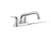 KOHLER K-30618 Jolt Two-handle utility sink faucet, polished chrome