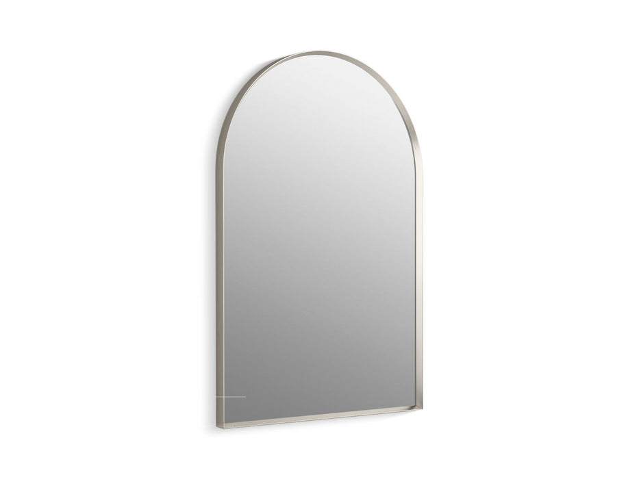 KOHLER K-30637 Essential 24" x 36" arch framed mirror, brushed nickel