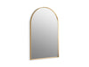 KOHLER K-30637 Essential 24" x 36" arch framed mirror, moderne brushed gold