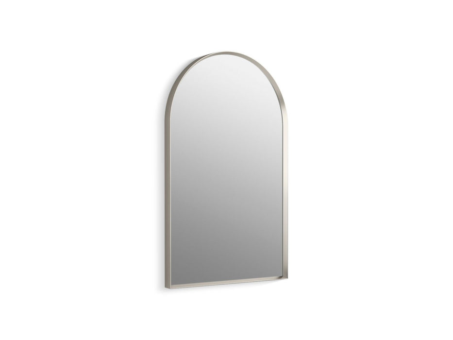 KOHLER K-30638 Essential 20" x 32" arch framed mirror, brushed nickel