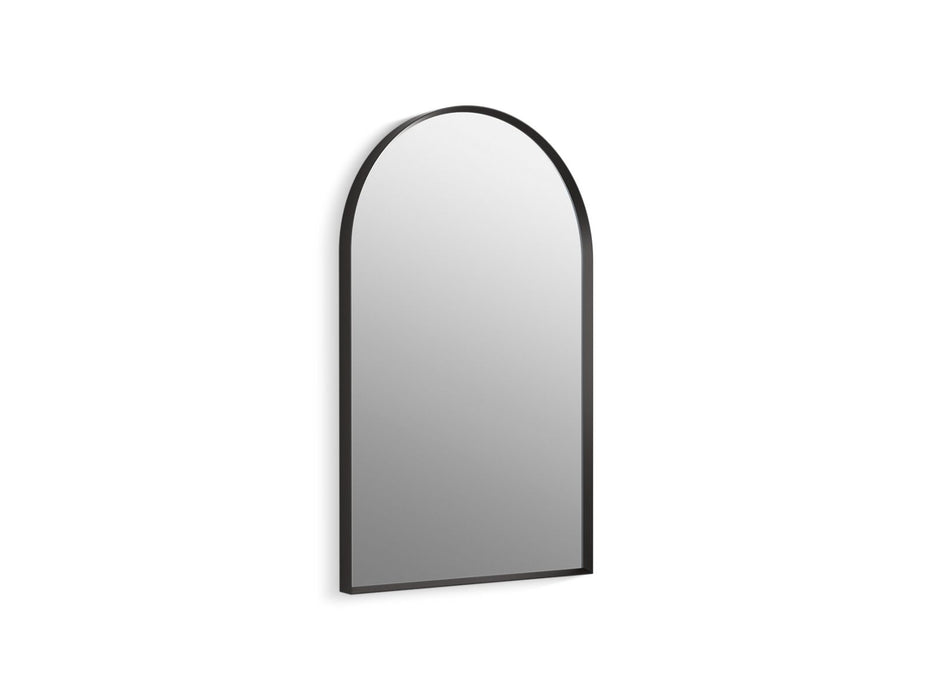 KOHLER K-30638 Essential 20" x 32" arch framed mirror, matte black