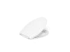 KOHLER K-30781-0 K-30781 Willow Quiet-Close Elongated Toilet Seat, white