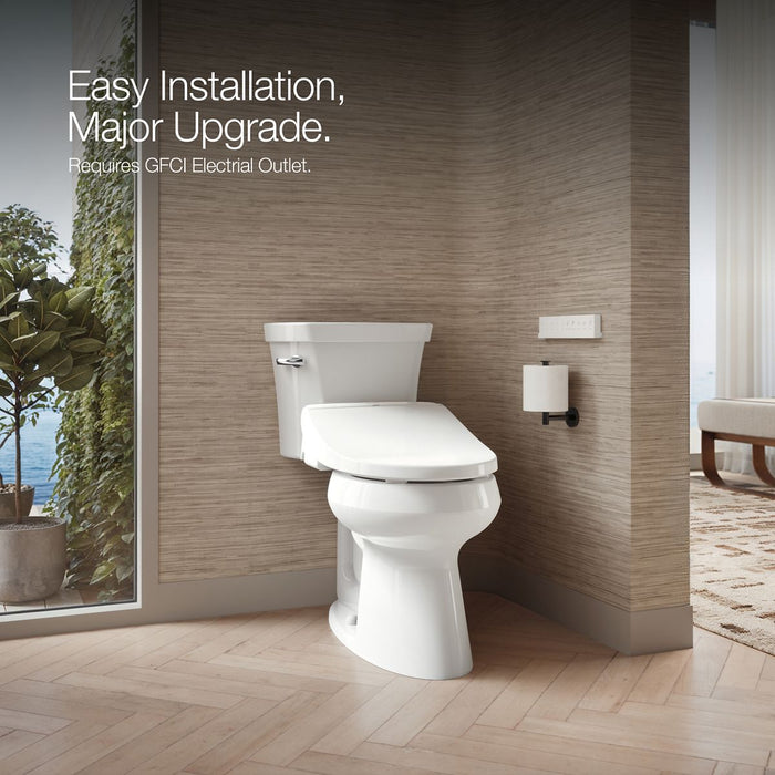 KOHLER K-30804-0 PureWash E880 Round-front Bidet Toilet Seat with Remote Control, white - view 3