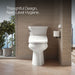KOHLER K-30804-0 PureWash E880 Round-front Bidet Toilet Seat with Remote Control, white - view 4