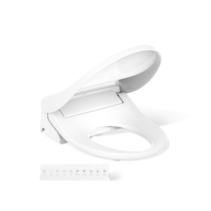 KOHLER K-30804-0 PureWash E880 Round-front Bidet Toilet Seat with Remote Control, white - view 5