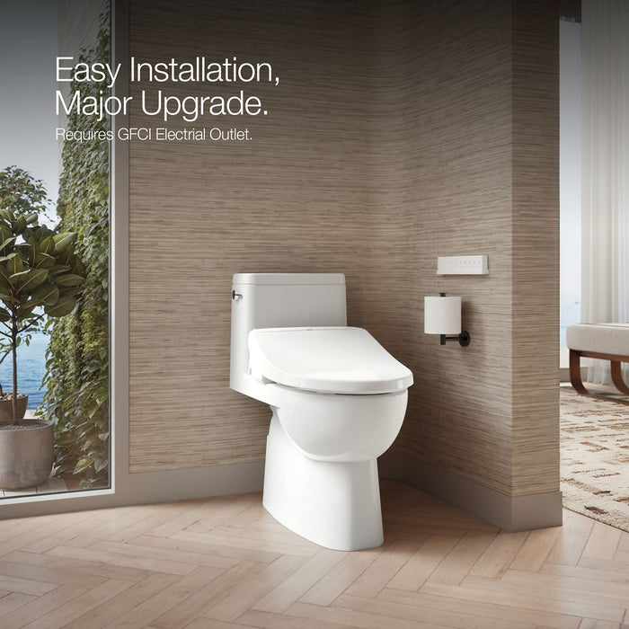 KOHLER K-30805-0 PureWash E880 Elongated Bidet Toilet Seat with Remote Control, white - view 3