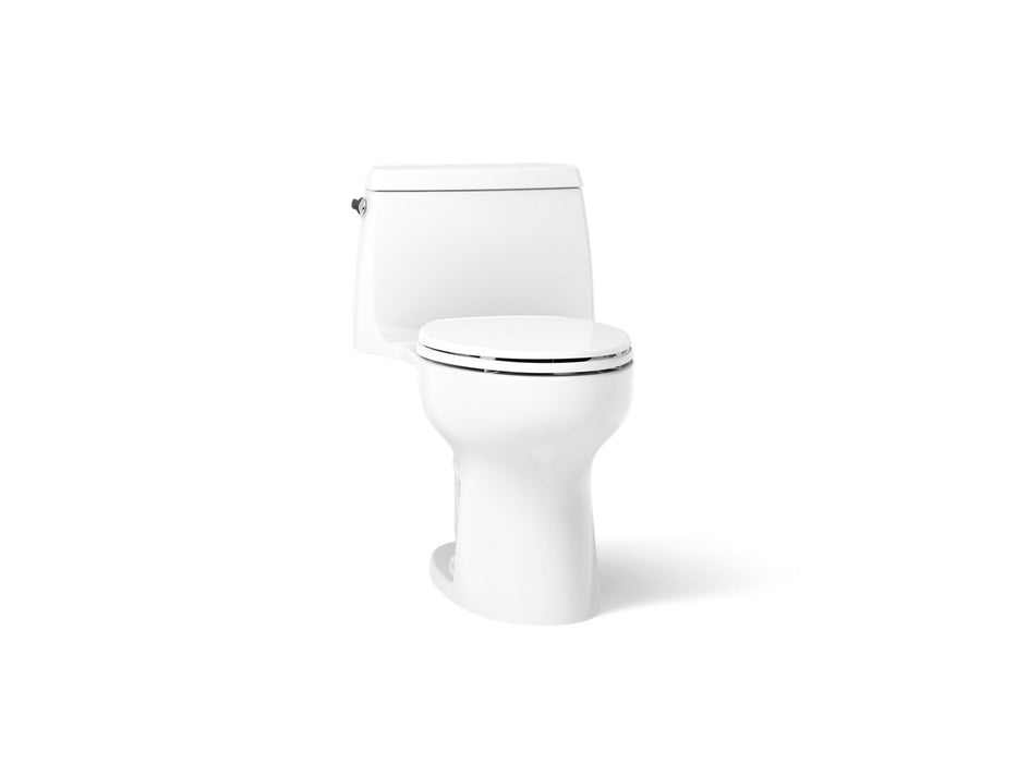 KOHLER K-30811 Santa Rosa™ One-piece Compact Elongated 1.6 GPF Toilet with Revolution 360 Swirl Flushing Technology, white
