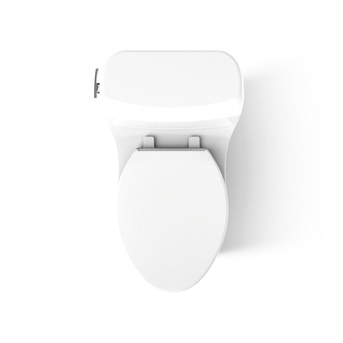 KOHLER K-30811 Santa Rosa™ One-piece Compact Elongated 1.6 GPF Toilet with Revolution 360 Swirl Flushing Technology,...