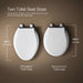 KOHLER K-31096 Highline Arc The Complete Solution® Two-piece Elongated Toilet, 1.28 GPF, White - Detail image of a product fe