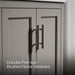 KOHLER K-31244-ASB Quo 36" Bathroom Vanity Cabinet with Sink and Quartz Top, Mohair Grey - Detail image of a product feature