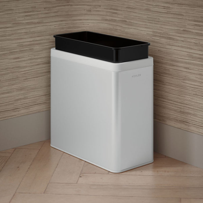 KOHLER K-31313 12-liter open-top trash can, stainless steel white - view 4