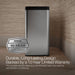 KOHLER K-31313 12-liter open-top trash can, stainless steel - view 2