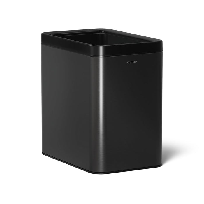 KOHLER K-31314 25-liter open-top trash can, black stainless - view 3