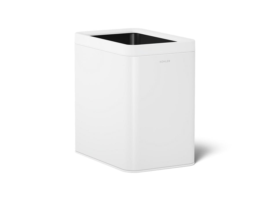 KOHLER K-31314 25-liter open-top trash can, stainless steel white