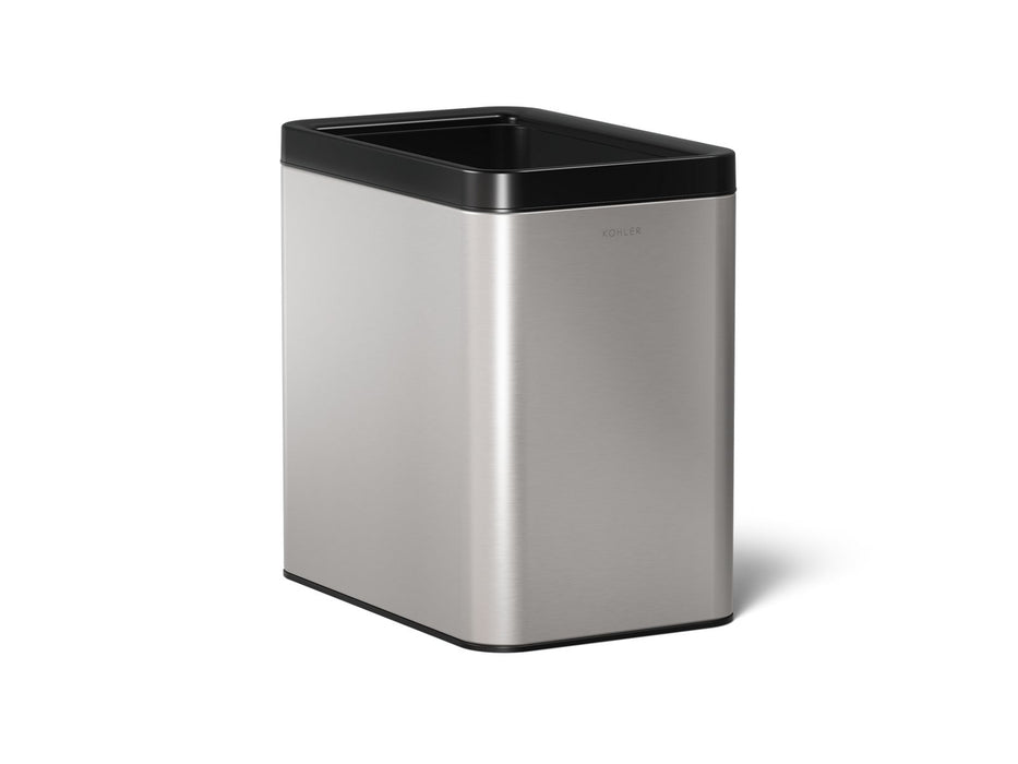 KOHLER K-31314 25-liter open-top trash can, stainless steel