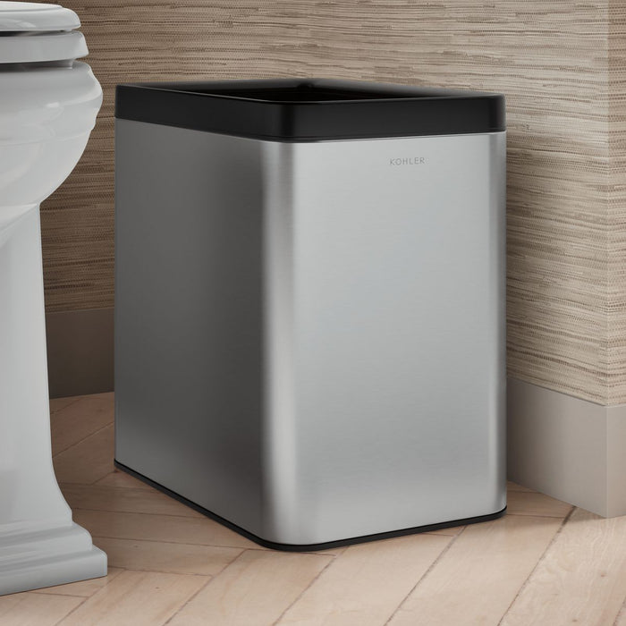 KOHLER K-31314 25-liter open-top trash can, stainless steel - view 3