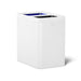 KOHLER K-31315 22-liter dual-compartment open-top trash can, stainless steel white