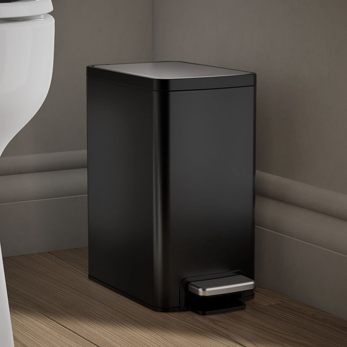 KOHLER K-31319 6-liter step trash can, black stainless - view 2