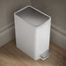 KOHLER K-31319 6-liter step trash can, stainless steel white - view 2