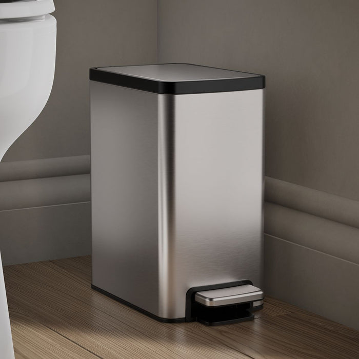 KOHLER K-31319 6-liter step trash can, stainless steel - view 2