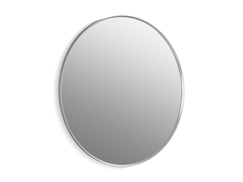 KOHLER K-31370 Essential 42" round framed mirror, brushed nickel
