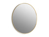 KOHLER K-31370 Essential 42" round framed mirror, moderne brushed gold