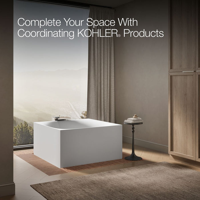 KOHLER K-31405-INF Stillness Infinity Experience 72" x 72" freestanding bath