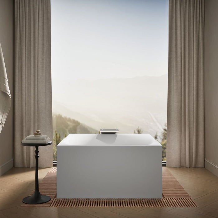 KOHLER K-31405-INF Stillness Infinity Experience 72" x 72" freestanding bath