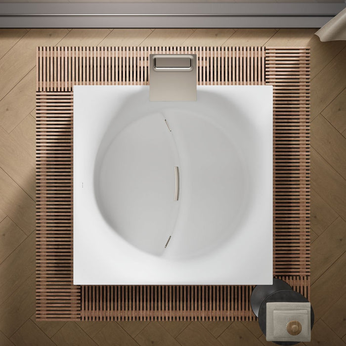 KOHLER K-31405-INF Stillness Infinity Experience 72" x 72" freestanding bath