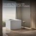 KOHLER K-31405-PFET Stillness Experience 46" x 46" freestanding bath, honed white - view 4