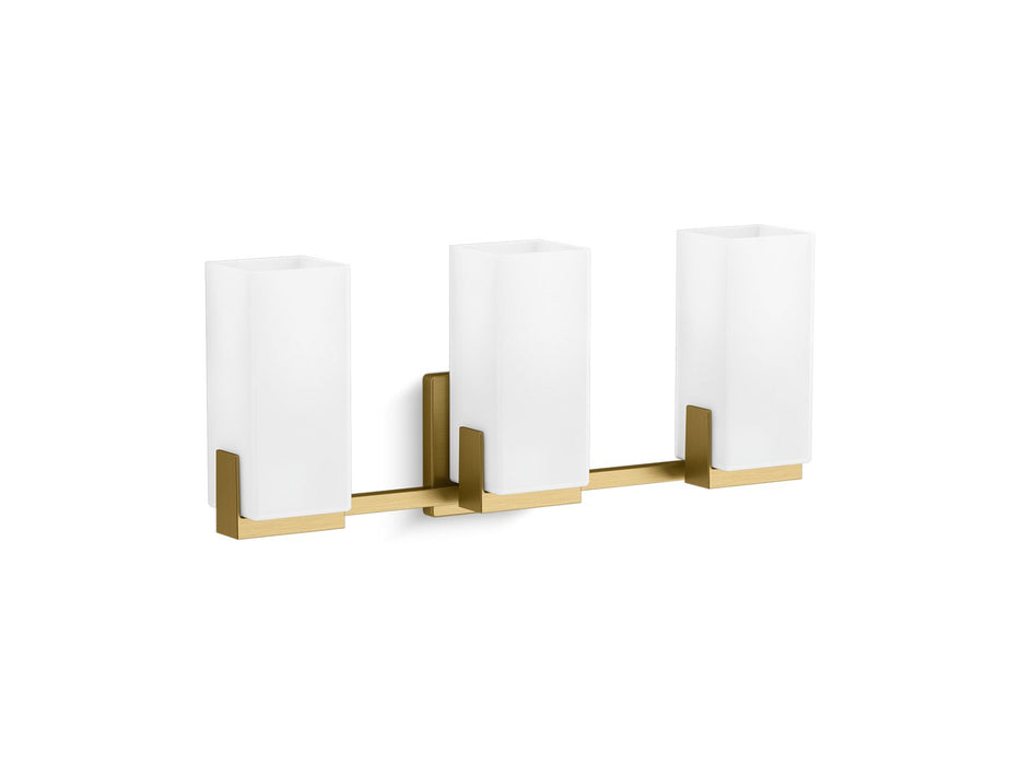 KOHLER K-31494-SC03 Honesty Three-light sconce, brushed moderne brass