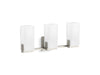 KOHLER K-31494-SC03 Honesty Three-light sconce, brushed nickel