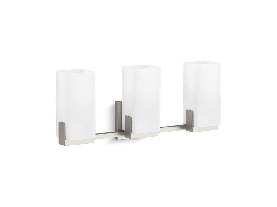 KOHLER K-31494-SC03 Honesty Three-light sconce, brushed nickel