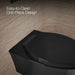 KOHLER K-31539-0 K-31539 Veil Wall-hung Compact Elongated Toilet, Dual-flush, black black - view 3