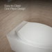 KOHLER K-31539-0 K-31539 Veil Wall-hung Compact Elongated Toilet, Dual-flush, white - view 3