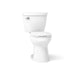 KOHLER K-31620-DRY Cimarron Two-piece Elongated Toilet, 1.6 GPF, White - 3/4 view of product