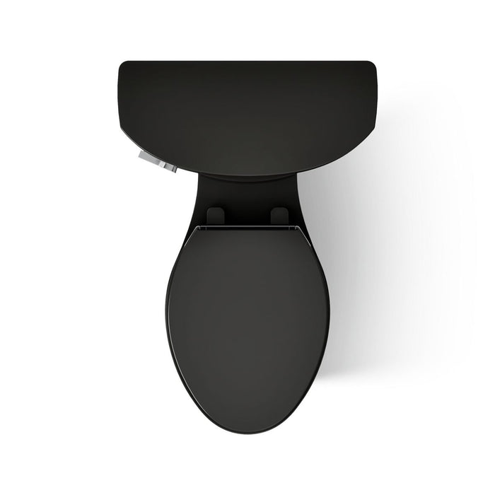 KOHLER K-31620 Cimarron ComForteeight Two-piece elongated 1.6 gpf chair-height toilet - Black Black