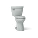 KOHLER K-31620-RA Cimarron ComForteeight Two-piece elongated 1.6 gpf chair-height toilet, ice grey