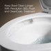 KOHLER K-31621-DRYRA Cimarron Two-piece Elongated Toilet, 1.28 GPF, White - Detail image of a product feature