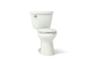 KOHLER K-31621 Cimarron ComForteeight Two-piece elongated 1.28 gpf chair height toilet, dune