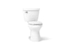 KOHLER K-31621 Cimarron ComForteeight Two-piece elongated 1.28 gpf chair height toilet, white