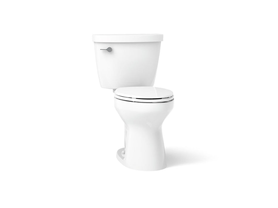 KOHLER K-31621 Cimarron ComForteeight Two-piece elongated 1.28 gpf chair height toilet, white