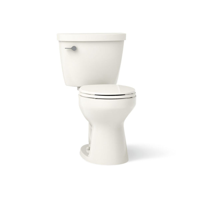 KOHLER K-31640-DRY Cimarron Two-piece Round-front Toilet, 1.6 GPF, Biscuit - 3/4 view of product