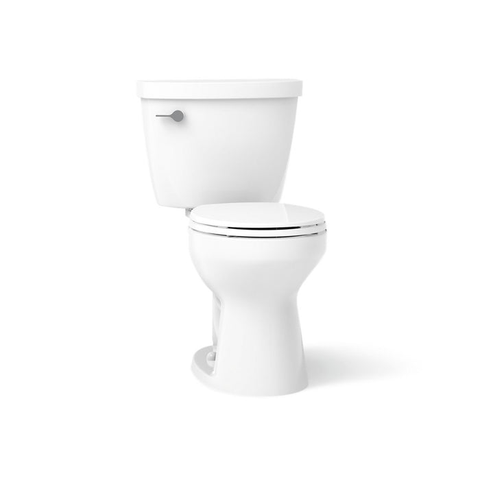 KOHLER K-31640-DRY Cimarron Two-piece Round-front Toilet, 1.6 GPF, White - 3/4 view of product