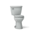 KOHLER K-31640 Cimarron ComForteeight Two-piece round-front 1.6 gpf chair-height toilet - Ice Grey