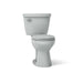 KOHLER K-31640 Cimarron ComForteeight Two-piece round-front 1.6 gpf chair-height toilet - Ice Grey