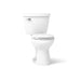 KOHLER K-31640 Cimarron ComForteeight Two-piece round-front 1.6 gpf chair-height toilet - White