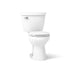 KOHLER K-31640 Cimarron ComForteeight Two-piece round-front 1.6 gpf chair-height toilet - White